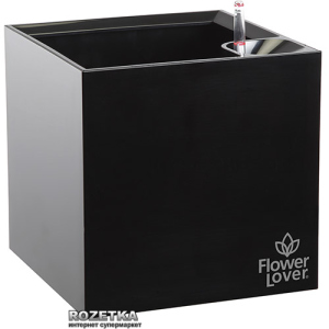 Розумний вазон Plastkon Flower Lover Cubico 21 x 21 x 21 см Чорний (8595096920506) ТОП в Кривому Розі