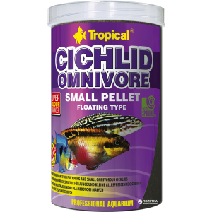 Корм Tropical Cichlid Omnivore Small Pellet для акваріумних риб у гранулах 1 л (5900469609569) в Кривому Розі