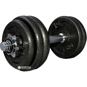 Гантелі набірні LiveUp Dumbell Set 1 шт. Black (LS2311-15) ТОП в Кривому Розі