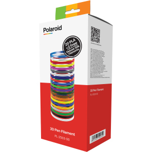 Набір нитки Polaroid 1.75 мм PLA для ручки 3D 22 кольори (PL-2503-00) ТОП в Кривому Розі