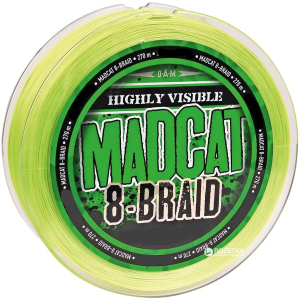 Шнур DAM Madcat 8-Braid 270 м 0.50 мм 52.2 кг/115 кг Зелений (3803050) рейтинг