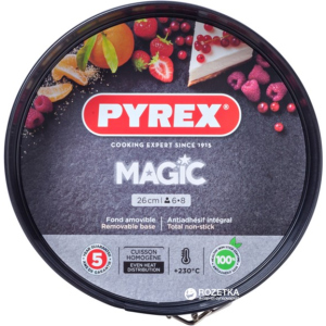 Форма круглая для выпечки с разъёмной чашей Pyrex Magic26 см Круглая Черная (MG26BS6) ТОП в Кривом Роге