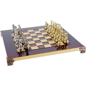 Шахматы Manopoulos Греко-Римский период в деревянном футляре 28х28 см Красные (S3RED) лучшая модель в Кривом Роге