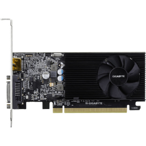 хорошая модель Gigabyte PCI-Ex GeForce GT 1030 Low Profile 2GB DDR4 (64bit) (1151/2100) (DVI, HDMI) (GV-N1030D4-2GL)