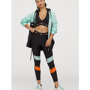 Спортивные леггинсы H&M Sport 0810018-1 M Черные (2000001734506)