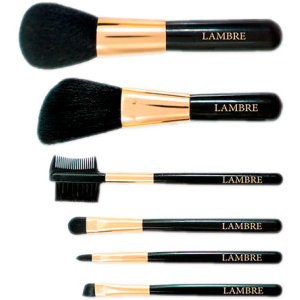 Набор из 6 кистей Lambre Brush Set для макияжа в футляре (3760106022388) ТОП в Кривом Роге