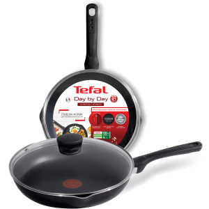 Сковорода Tefal Day by Day 24 см із кришкою (B5580SET) ТОП в Кривому Розі