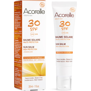 Сонцезахисний бальзам для обличчя Acorelle SPF30 органічний 30 мл (3700343046037) краща модель в Кривому Розі