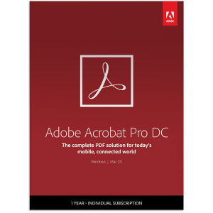 купить Adobe Acrobat Pro DC for teams. Ліцензія для комерційних організацій і приватних користувачів, річна передплата (VIP Select передплата на 3 роки) на одного користувача в межах замовлення від 50 до 99