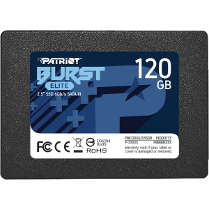 Patriot Burst Elite 120GB 2.5 " SATAIII TLC (PBE120GS25SSDR) ТОП в Кривому Розі