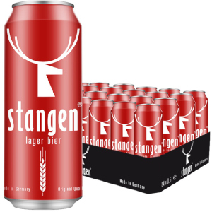 Упаковка пива Stangen Lager Bier светлое фильтрованное 5.4% 0.5 х 24 шт (4260556080079) в Кривом Роге