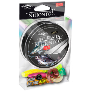 Шнур Mikado Nihonto Fine Braid 150 м 0.10 мм 7.70 кг Black (Z19B-010) надійний