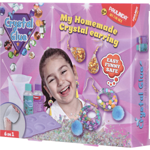 Набір для творчості Paulinda Crystal glue DIY Сережки 6 в 1 (PL-199610) (6930518996981)