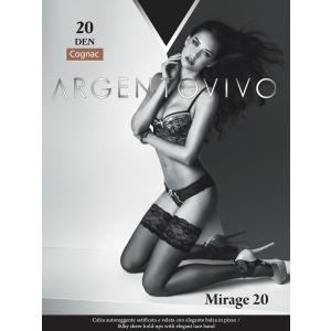 Панчохи Argentovivo Mirage 20 Den 3/4 р Cognac (8051403068496) краща модель в Кривому Розі