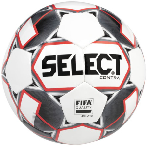 М'яч футбольний Select Contra FIFA (014) №4 White-Red (5703543200702) ТОП в Кривому Розі