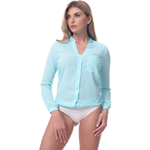 Боді-блузка AREFEVA L5248 XL (50) Turquoise (5903021543288) ТОП в Кривому Розі