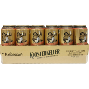 Упаковка пива Klosterkeller Weissbier China світле нефільтроване 5.4% 0.5 л х 24 шт (4016762006514) краща модель в Кривому Розі