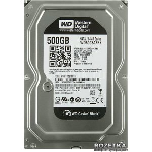 купить Жесткий диск Western Digital Black 500GB 7200rpm 64MB WD5003AZEX 3.5 SATA III