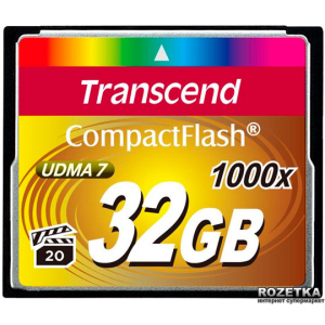 Transcend CompactFlash 32GB 1000x (TS32GCF1000) краща модель в Кривому Розі