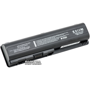 Акумулятор PowerPlant HP Pavilion DV4 Black (10.8V/5200mAh/6Cells) (NB00000025) краща модель в Кривому Розі