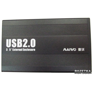 Зовнішня кишеня Maiwo для HDD 3.5 " SATA USB 2.0 Black (K3502-U2S) ТОП в Кривому Розі