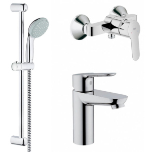 Набір змішувачів GROHE BauEdge 123208S (23330000 + 32821000 + 27598001)