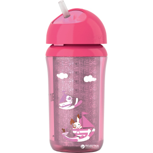 Термочашка Philips AVENT с трубочкой 260 мл 12 мес+ (SCF766/00_pink)