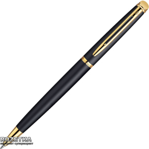 Ручка кулькова Waterman Hemisphere Matte Black BP Синя Чорний корпус (22 003) краща модель в Кривому Розі