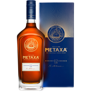 Бренді Metaxa 12*0.7 л 40% у подарунковій упаковці (5202795150099_5202795150297) в Кривому Розі