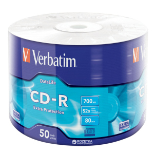 Verbatim CD-R 700 MB 52x Wrap 50 шт (43787) в Кривом Роге