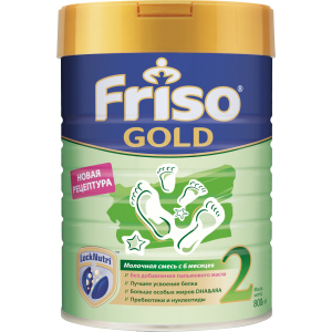 Суміш суха молочна Friso Gold 2 LockNutri для дітей з 6 до 12 місяців 800 г (8716200722797) краща модель в Кривому Розі