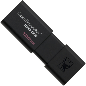 Kingston DataTraveler 100 G3 128GB USB 3.0 Black (DT100G3/128GB) ТОП в Кривом Роге