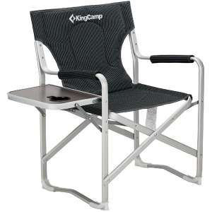 Раскладное кресло KingCamp Deluxe Director chair Black/Stripe (KC3821 BLACK STRIPE) в Кривом Роге