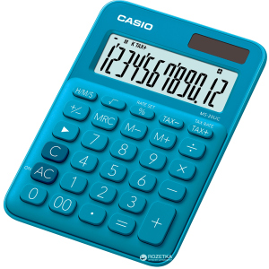 Калькулятор Casio 12 разрядный 105х149.5х22.8 (MS-20UC-BU-S-ES) лучшая модель в Кривом Роге