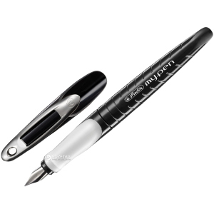 Ручка перова для правши Herlitz My.Pen Black-White Синя Чорний корпус (10999746) в Кривому Розі