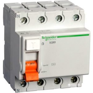 купить Дифференциальный автомат Schneider Electric 4 P 25 А 30 мА тип C (11460S)