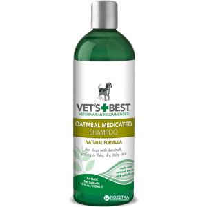 Шампунь VET`S BEST Oatmeal Med Shampoo терапевтический для собак 470 мл (vb10344) лучшая модель в Кривом Роге