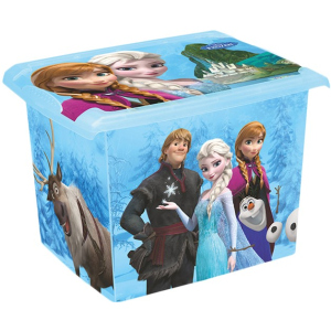 Ящик для хранения Keeeper прозрачный Frozen blue 29 x 27 x 39 см 20.5 л Голубой (2826kee) ТОП в Кривом Роге