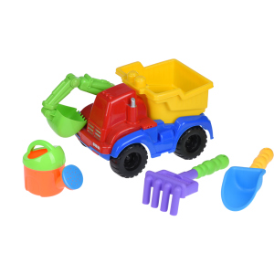 Набор для игры с песком Same Toy с Экскаватором 30 см красным 4 предмета (HY-1810WUt-1) лучшая модель в Кривом Роге
