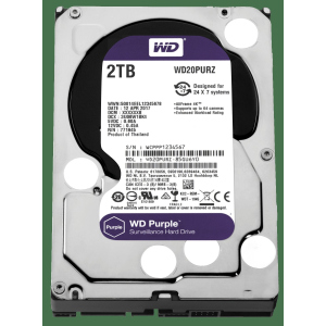 Жорсткий диск WD 3.5 " SATA 3.0 2TB 5400 64MB Purple Surveillance