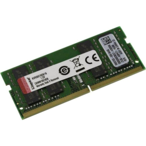 Оперативна пам'ять Kingston SODIMM DDR4-2666 16384MB PC4-21300 (KVR26S19D8/16) краща модель в Кривому Розі