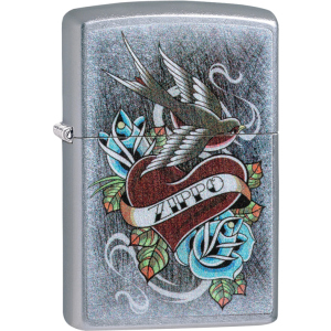 хороша модель Запальничка Zippo 207 Vintage Tattoo Срібляста (Zippo 29874)