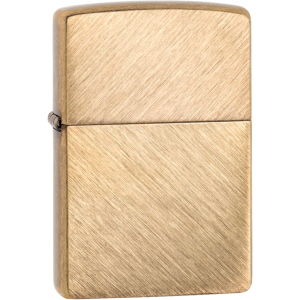 Зажигалка Zippo 29830 Herringbone Sweep Brass Золотистая (Zippo 29830) ТОП в Кривом Роге