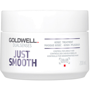 Маска Goldwell Dualsenses Just Smooth 60 секунд, що розгладжує для неслухняного волосся 200 мл (4021609061304) (206130) рейтинг