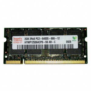 Модуль для ноутбука SoDIMM DDR2 2GB 800 MHz Hynix (HYMP125S64CP8-S6) в Кривому Розі