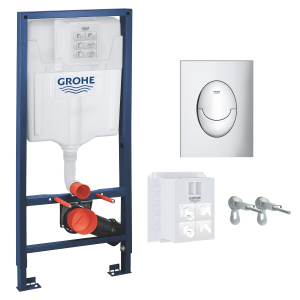 Інсталяція GROHE Rapid SL 3 в 1 39503000 з панеллю змиву Skate Air S 37965000 хром ТОП в Кривому Розі