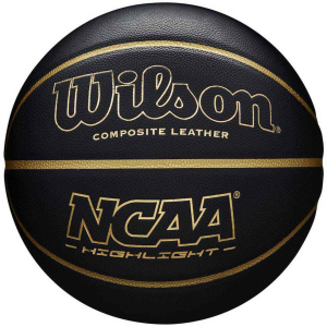 купить Мяч баскетбольный Wilson NCAA Hightlight 295 Size 7 Black (WTB067519XB07)