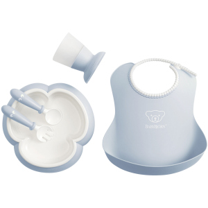 Набор детской посуды BabyBjorn Baby Dinner Set Powder Blue Голубой (070067) (7317680700674) в Кривом Роге