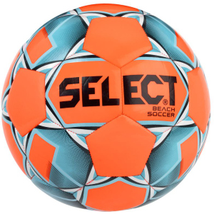 М'яч для пляжного футболу Select Beach Soccer New (314) №5 Orange-Blue (5703543199181) краща модель в Кривому Розі