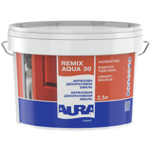 Емаль акрилова Aura Luxpro Remix Aqua 30 TR 2.5 л